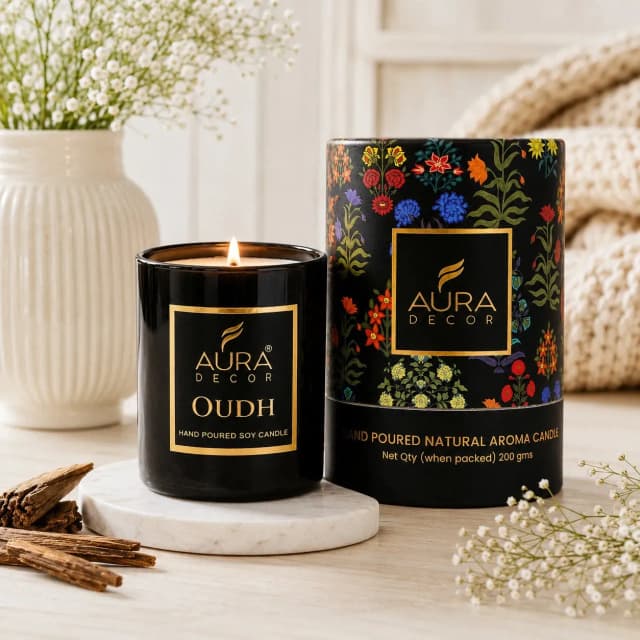 Black Lid Jar Candle