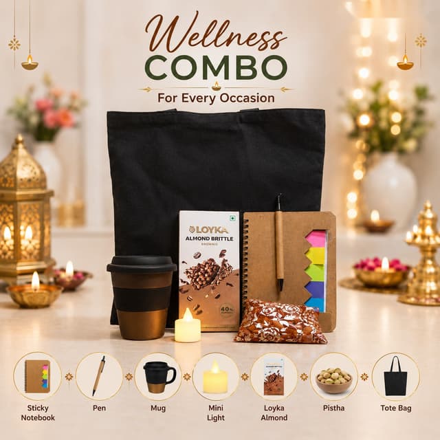 Wellness Combo - Sticky Notebook, Mug & Tote
