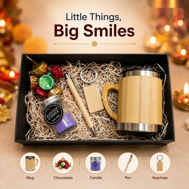 Little Things, Big Smiles - Mug, Candle & Pen Set