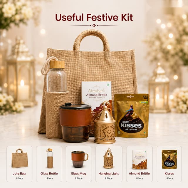 Useful Festive Kit - Jute Bag Set