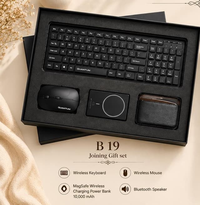 Joining Tech Gift Set - Wireless Keyboard, Mouse, Power Bank & Speaker