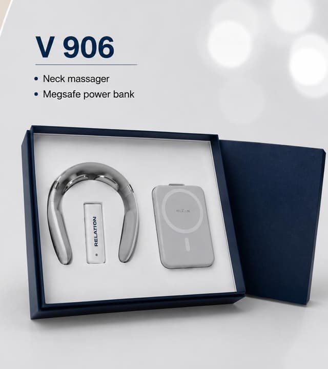 Neck Massager & MagSafe Power Bank Gift Set