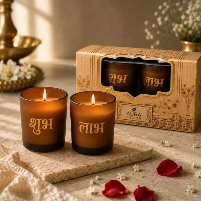 Shubh Labh Scented Candle Set