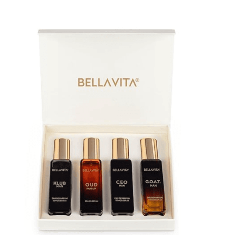 Bella Vita Luxury Men Perfume Gift Set (4×20ml)