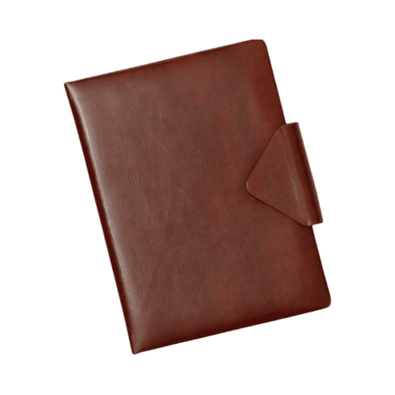 Timeless Charm A5 PU Leather Notebook (Deep Brown)