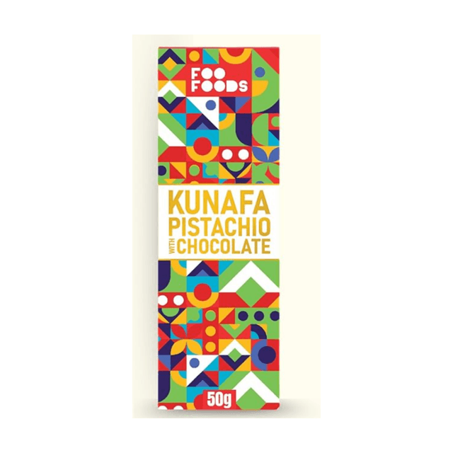 Foo Foods Kunafa Pistachio Chocolate Bar – 50g