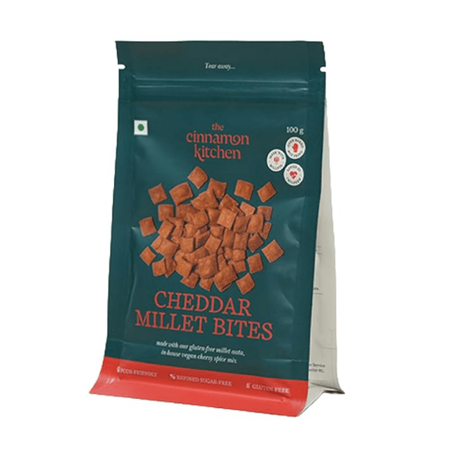 Cinnamon Kitchen Cheddar Millet Bites – 100g