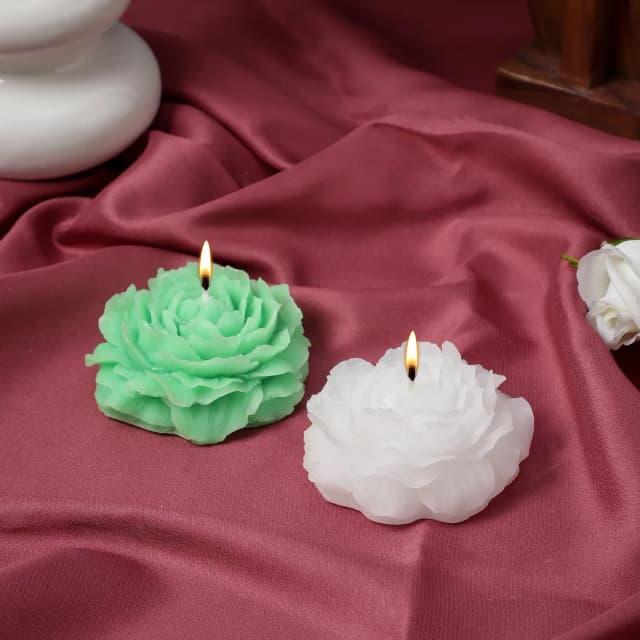 Floating Flower Candle Duo