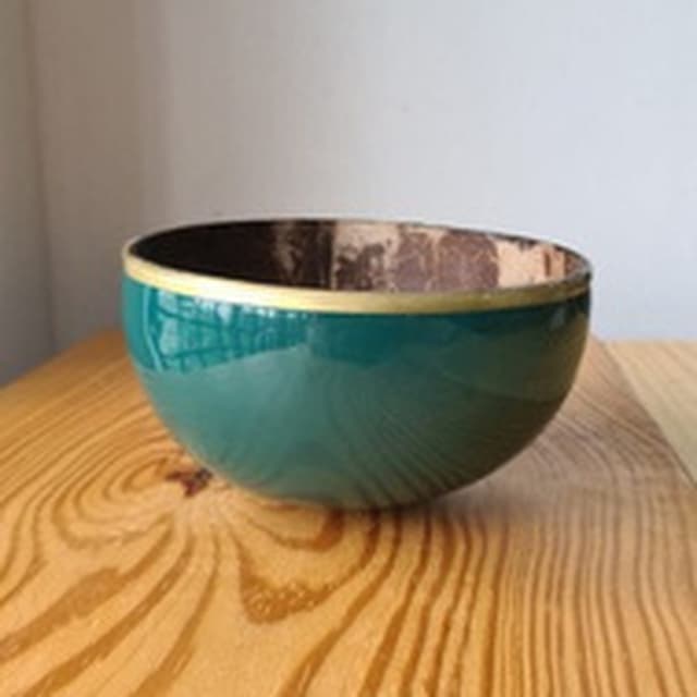 Green Enamel Bowl
